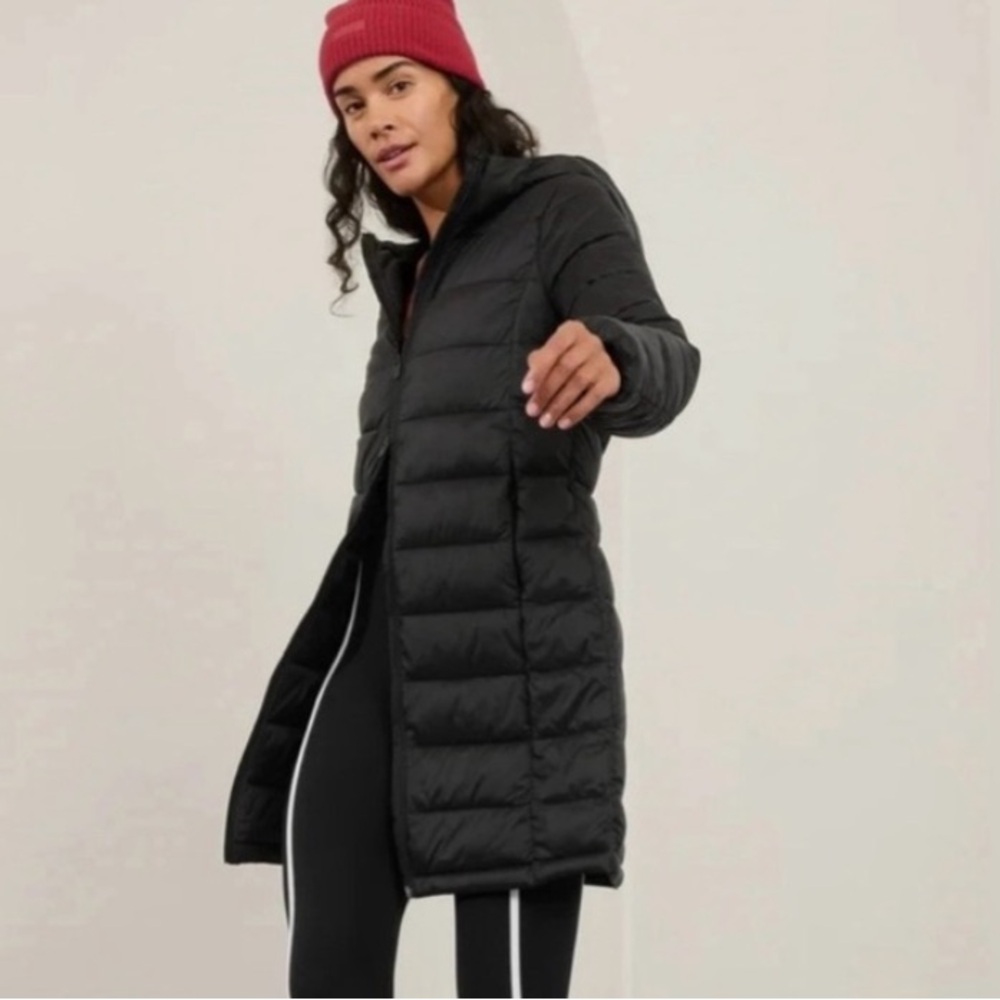 NWT-Athleta Aire Puffer Parka, Size 1X - Picture 5 of 6